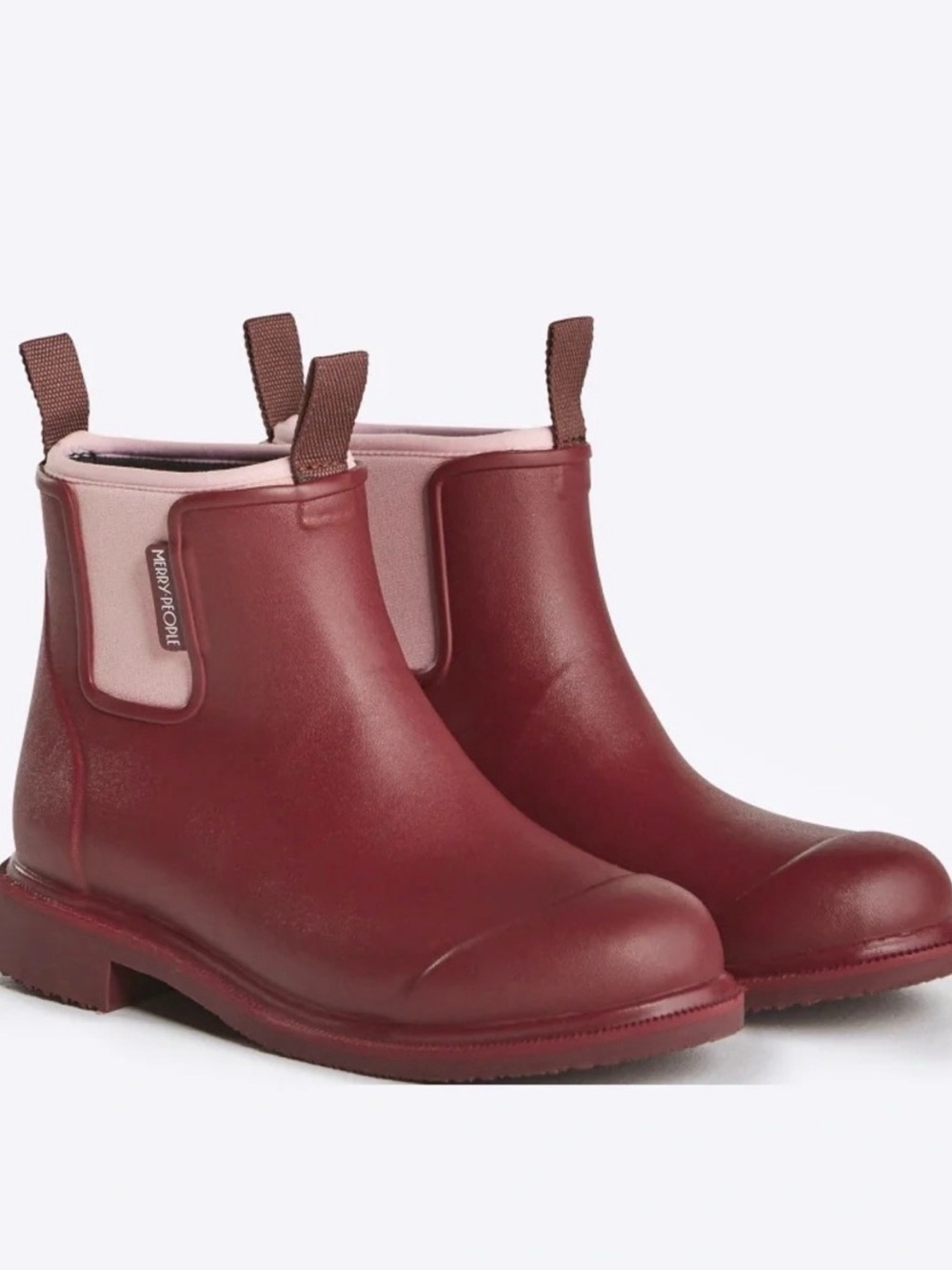 Merry People Bobbi Rain Boots Beetroot Light Pink RETIRED Size 7 EU 38